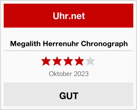  Megalith Herrenuhr Chronograph Test