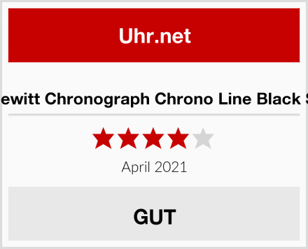 Paul Hewitt Chronograph Chrono Line Black Sunray Test