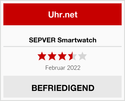  SEPVER Smartwatch Test