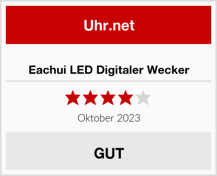  Eachui LED Digitaler Wecker Test