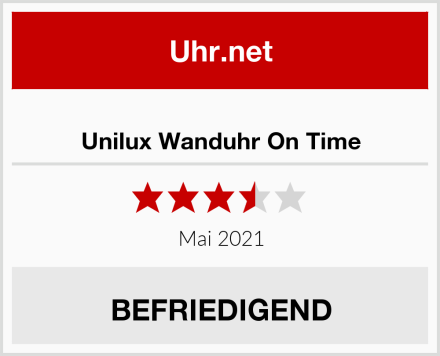  Unilux Wanduhr On Time Test