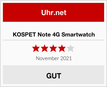  KOSPET Note 4G Smartwatch Test