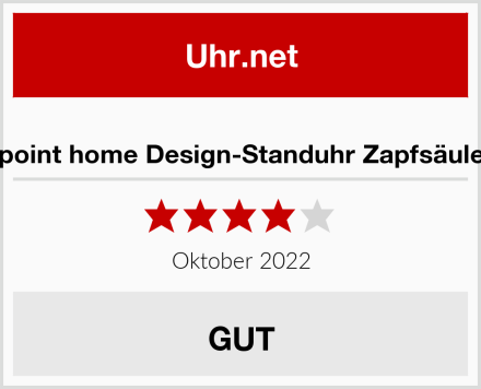  point home Design-Standuhr Zapfsäule Test