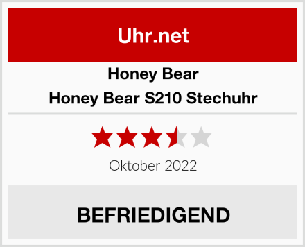 Honey Bear Honey Bear S210 Stechuhr Test