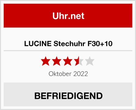  LUCINE Stechuhr F30+10 Test