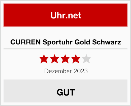  CURREN Sportuhr Gold Schwarz Test