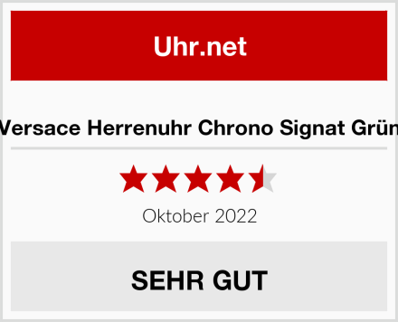  Versace Herrenuhr Chrono Signat Grün Test