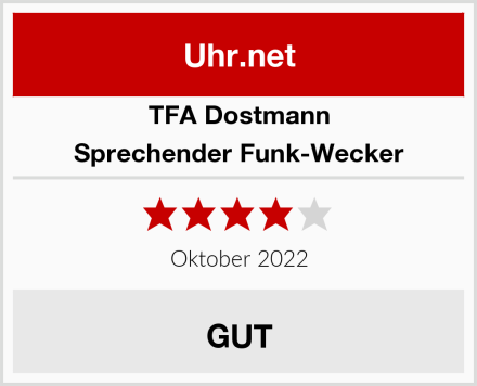 TFA Dostmann Sprechender Funk-Wecker Test