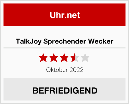  TalkJoy Sprechender Wecker Test