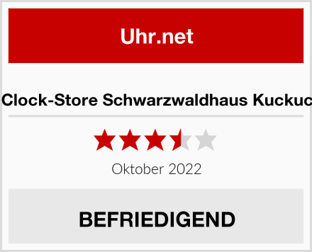  Cuco Clock-Store Schwarzwaldhaus Kuckucksuhr Test