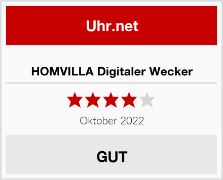  HOMVILLA Digitaler Wecker Test