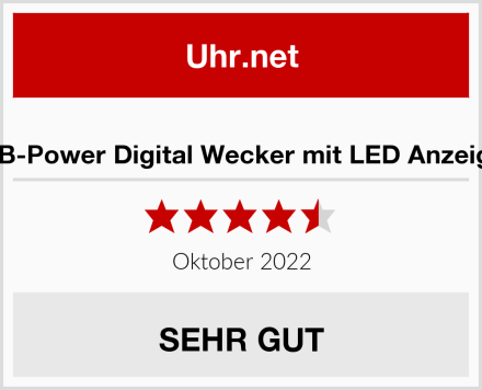  NB-Power Digital Wecker mit LED Anzeige Test