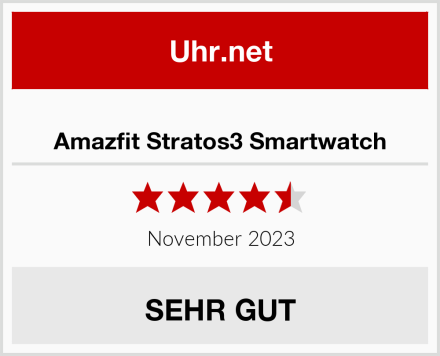  Amazfit Stratos3 Smartwatch Test