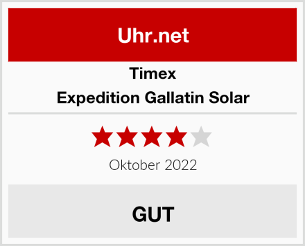 Timex Expedition Gallatin Solar Test