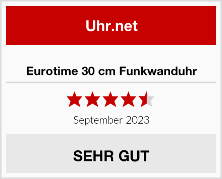  Eurotime 30 cm Funkwanduhr Test