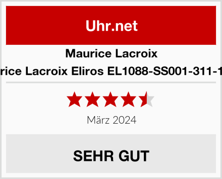 Maurice Lacroix Maurice Lacroix Eliros EL1088-SS001-311-1 Uhr Test