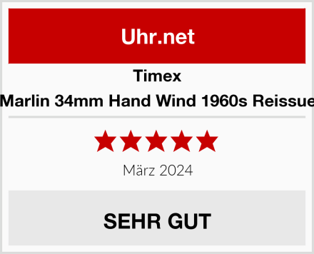 Timex Marlin 34mm Hand Wind 1960s Reissue Test