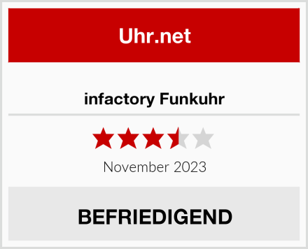 infactory Funkuhr Test