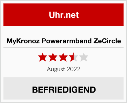  MyKronoz Powerarmband ZeCircle Test