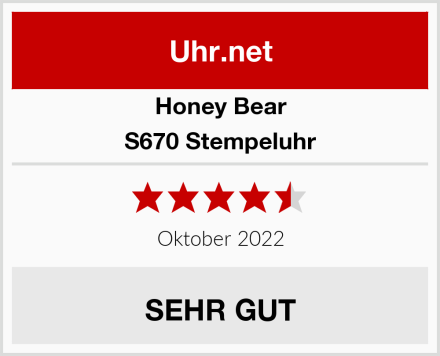 Honey Bear S670 Stempeluhr Test