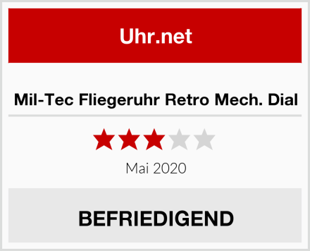  Mil-Tec Fliegeruhr Retro Mech. Dial Test