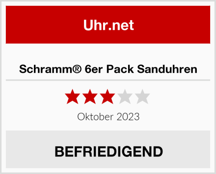  Schramm® 6er Pack Sanduhren Test
