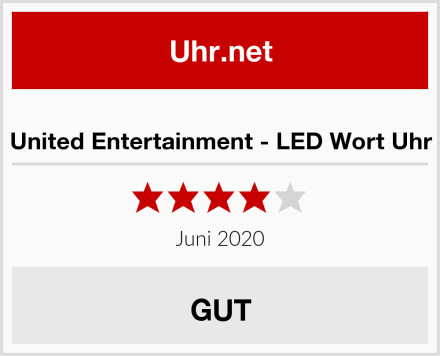  United Entertainment - LED Wort Uhr Test