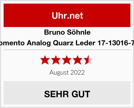 Bruno Söhnle Momento Analog Quarz Leder 17-13016-723 Test