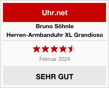 Bruno Söhnle Herren-Armbanduhr XL Grandioso Test