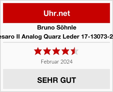 Bruno Söhnle Pesaro II Analog Quarz Leder 17-13073-283 Test