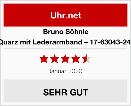 Bruno Söhnle Quarz mit Lederarmband – 17-63043-241 Test