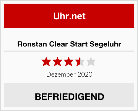  Ronstan Clear Start Segeluhr Test