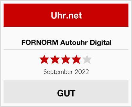 FORNORM Autouhr Digital Test