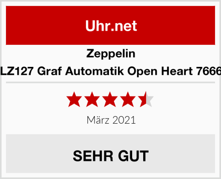 Zeppelin LZ127 Graf Automatik Open Heart 7666 Test